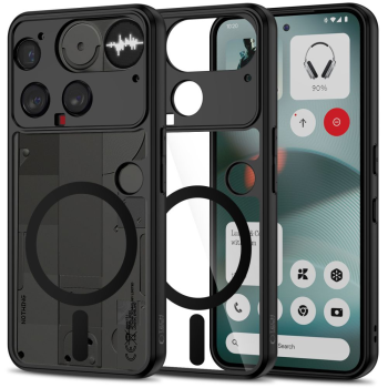Tech-Protect MagMat MagSafe Case for Nothing Phone 3, Black/Clear
