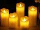 LED Candle with Moving Flame and Wax Effect, 7 cm