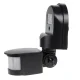 Maclean MCE25 B Wall Motion and Twilight Sensor, 180°, 1200W, Black
