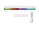 USB RGB LED Light Bar with Sound Reaction, 18 Modes, White