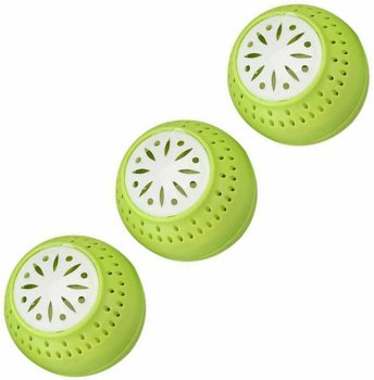 Smaku absorbētājs ledusskapim, 3 gab., Ø 5 cm, zaļš