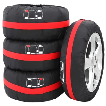 Tire and Wheel Covers 19-23 Inches, 4-Piece Set, Waterproof with Handle