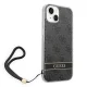 Guess 4G Print Strap Case for iPhone 14 Plus, Black