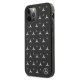 Mercedes iPhone 12 / 12 Pro Case Silver Stars Pattern, Black