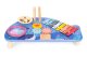 ECOTOYS Wooden Musical Table Whale with Xylophone & Drum