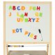 Bērnu Divpusēja Magnētiskā Zīmēšanas Koka Tāfele ar Piederumiem, 37x48x90 cm | Children\'s Double-sided Drawing...