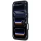 Mercedes Leather Semi Wrap Wood Effect MagSafe Case for iPhone 17/18 Pro Max - Blue