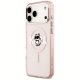 Karl Lagerfeld IML Choupette Sketch Logo MagSafe Case for iPhone 17 Pro Max, Pink