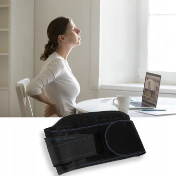 Adjustable Magnetic Lower Back Belt, Lumbar Brace, Waist Support for Back Pain, 24 magnets / 110 cm