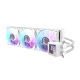 Darkflash DV360S CPU liquid cooler 360mm LCD ARGB, white