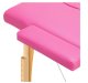 Folding Wooden Massage Table Komfort Activ Fizjo 2 Segmented, Pink