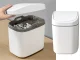 Desktop Trash Can with Swing Lid 2L, Small Mini Garbage Can for Office and Bathroom