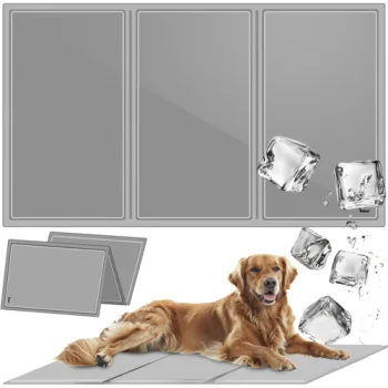 Purlov XXL Pet Cooling Mat, 110x70 cm, Grey