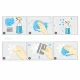 Christmas Snowflake Window Clings 48pcs Holiday Decorations