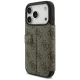 Guess Book 4G Metal Logo Folio Case for iPhone 18 Pro / 17 Pro - Brown
