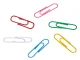 Metal Paper Clips 70 Pcs Round Office School Document Supplies, Multicolor