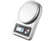 Electronic Kitchen Scales with Metal Bowl 5kg/1g, Silver