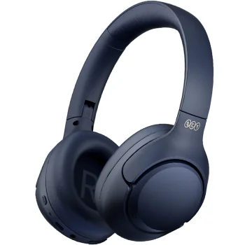 QCY H3 Wireless Over-Ear Headphones with ANC Bluetooth 5.4 Hi-Res Audio, Blue
