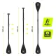 TSUNAMI 2-in-1 Folding Adjustable SUP and Kayak Paddle (160–225 cm)