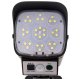 LED solar lamp with dummy security camera and remote control, black