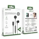 Acefast L2 in-ear headphones with USB-C connector, microphone and remote control 1.2 m - black