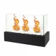 Ventless Tabletop Fireplace with 3 Burners, Smokeless Bio Ethanol Fire Pit Indoor Outdoor