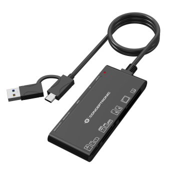 Conceptronic BIAN10B 7-in-1 USB 3.0 Card Reader Black