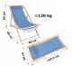 Wooden Folding Lounger Chair Ibiza