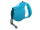 Retractable Dog Leash 5m Tape with Lock for Dogs up to 15kg, Blue