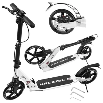 Kruzzel Hyperion Folding Scooter for Kids and Adults, up to 100kg, 200mm