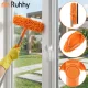 Telescopic Window Cleaner 3-in-1 1.8m Ruhhy, Grey Orange