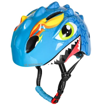 Wozinsky HT-006N Children's Bicycle Helmet Dragon Pattern S Blue