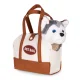 Multistore Plush Dog in a Bag with Brush, Husky