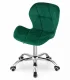 AVOLA Velvet Swivel Office Chair with Wide Back, Green