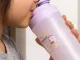 Lunchbox and Water Bottle Set with Cutlery, Purple