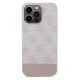 Guess 4G Stripe Collection case for iPhone 15 Pro Max - pink