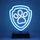 Psi Patrol Łapa OW-120246 LED Neon Lamp with Stand