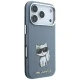 Karl Lagerfeld Smooth Choupette Sketch MagSafe Case for iPhone 18 Pro / 17 Pro - Light Blue
