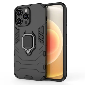 Ring Armor Case for iPhone 14 Pro Max with Ring Holder, Black