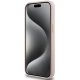 Guess iPhone 15 Pro Case Silicone Script Metal Logo & Frame, Pink