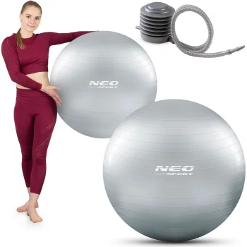 Neo-Sport Exercise Ball 75 cm, Silver