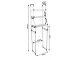 Over-The-Toilet Bathroom Storage Rack 3 Shelves 27358 White