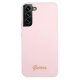Guess Samsung Galaxy S22 Plus Case Silicone Script Pink