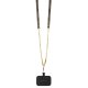 Guess iPhone 15 Plus Case Crossbody 4G Metal Logo, Brown