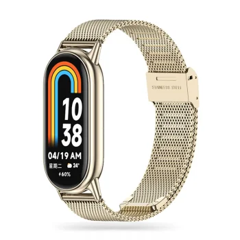 Tech-Protect MilaneseBand Strap for Xiaomi Smart Band 8 / 8 NFC, Beige