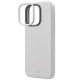 Uniq Lino Hue iPhone 15 Pro Max 6.7" case Magclick Charging light gray/chalk gray