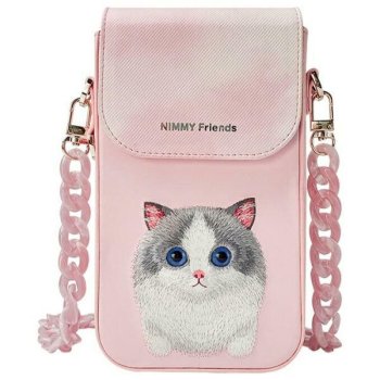 Nimmy Big Eyed Pet 2.0 Cat Phone Bag, Pink