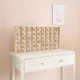 Kruzzel 00026969 Wooden Doll Shelf, 54 Compartments, Beige