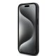 DKNY iPhone 15 / 14 / 13 Case Leather Checkered Mono Pattern, Black