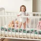 Ricokids 2m Crib Bumper, Mint/Grey